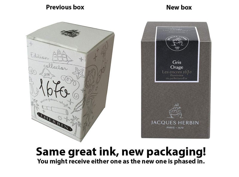 HERBIN J. Herbin J.Herbin 1670 Anniversary Stormy Gray 50ml Bottled Ink (15009T) - Image 5